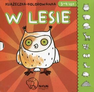 Okładka książki Książeczka kolorowanka W lesie
