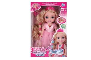 Opakowanie Lalka Natalia księżniczka ze świecącymi włosami