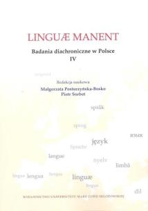 Okładka książki Linguae manent. Badania diachroniczne w Polsce IV