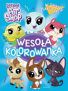 Okładka książki Littlest Pet Shop. Wesoła kolorowanka z naklejkami