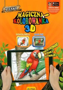 Okładka książki Magiczna kolorowanka 3D Ptaki
