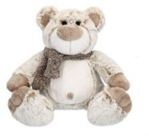 Opakowanie Miś Simone w szaliczku 17 cm