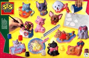 Opakowanie Odlew gipsowy Kotki i pieski + brokat