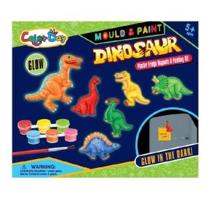 Opakowanie Odlewy Gipsowe z Magnesem Świecące Dinozaury