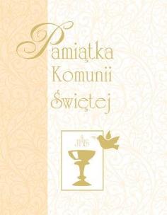 Okładka książki Pamiątka Komunii Świętej (żółta, mały format)