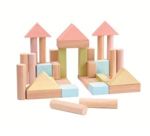 Opakowanie Pastelowe klocki drewniane 40 szt.
