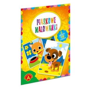Piaskowe malowanki Piesek, kotek. Wydawca: Alexander. Multiszop.pl Opakowanie Piaskowe malowanki Piesek, kotek