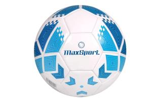 Opakowanie Piłka nożna Max Sport biało-niebieska