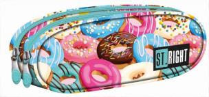 Okładka książki Piórnik saszetka dwukomorowa Stright Donuts