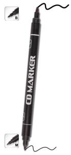 Opakowanie Pisaki CD/DVD czarne dwustronne (12szt)