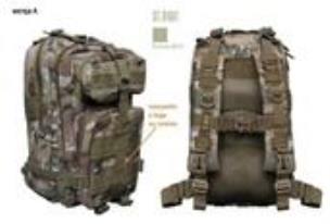 Opakowanie Plecak 4-komorowy Military