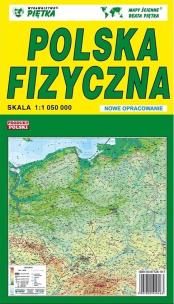 Opakowanie Polska fizyczna-mapa