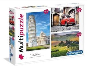 Okładka książki Puzzle 3x1000 Italy