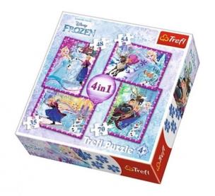 Opakowanie Puzzle 4w1 Zimowe szaleństwo TREFL