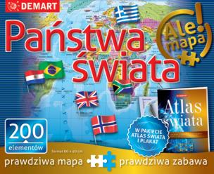 Okładka książki Puzzle: Państwa świata+atlas