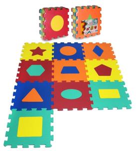 Opakowanie Puzzle piankowe 10 elementów Kształty