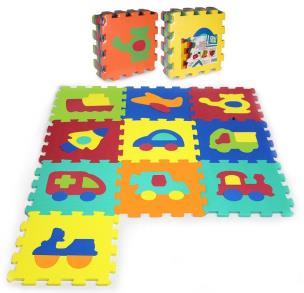 Opakowanie Puzzle piankowe 10 elementów Pojazdy