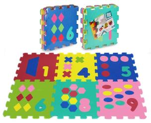 Opakowanie Puzzle piankowe 6 elementów Cyfry