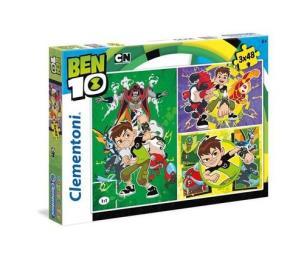 Opakowanie Puzzle SuperColor Ben 10 3x38