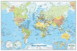 Opakowanie Świat mapa polityczna. Podkładka na biurko