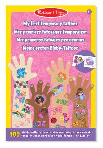 Opakowanie Tatuaże dla dzieci Tęcze wróżki