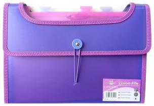 Opakowanie Teczka Visfile A4 z 6 przekładkami fioletowa