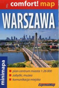 Okładka książki Warszawa mini mapa 1:26 000