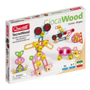 Opakowanie Zestaw konstrukcyjny Tecno Wood Premium Kształty 52 elementów
