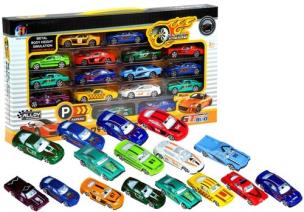 Opakowanie Zestaw metalowych pojazdów 16 sztuk