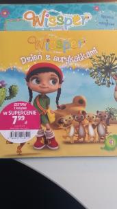 Okładka książki Zestawa 2 książek WISSPER Activity z naklejkami + STORY Dzień z surykatkami