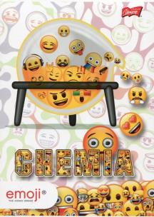 Opakowanie Zeszyt A5 Chemia Emoji w kratkę 60 kartek 10 sztuk