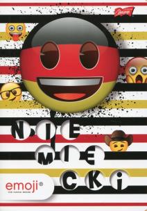 Opakowanie Zeszyt A5 Emoji Niemiecki w kratkę 60 kartek 10 sztuk
