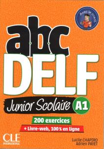 Okładka książki ABC DELF A1 junior scolaire książka + DVD + zawartość online 2ed