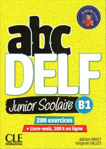 Okładka książki ABC DELF B1 junior scolaire książka + DVD + zawartość online 2ed