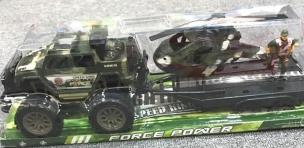 Opakowanie Auto wojskowe z lawetą+ helikopter