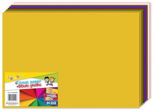 Opakowanie Bibuła gładka GIMBOO w składkach 24 arkusze mix kolorów