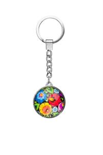 Opakowanie Brelok szklany - okrągły - łowicki czarny FOLKSTAR