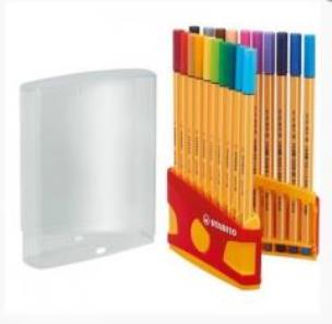 Opakowanie Cienkopis Point 20 kolorów etui STABILO