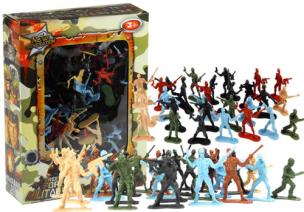 Duży Zestaw Żołnierzyków Militarny Wojsko. Wydawca: Lean Toys. Multiszop.pl Opakowanie Duży Zestaw Żołnierzyków Militarny Wojsko