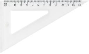 Opakowanie Ekierka szkolna GR-853T 13,5cm/60 transparent GRAN