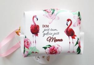 Opakowanie Etui na klucze, Dom jest tam, gdzie jest Mama, Flaming