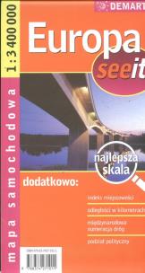Opakowanie Europa 1:3 400 000 mapa samochodowa