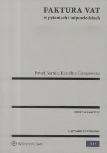 Okładka książki Faktura VAT w pytaniach i odpowiedziach