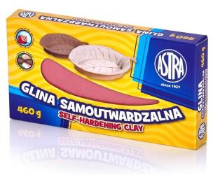 Opakowanie Glina samoutwardzalna różowa 460g ASTRA