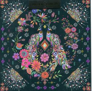 Opakowanie Karnet kwadrat z kopertą Peacock