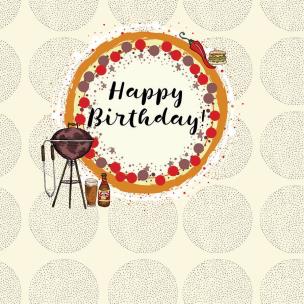 Opakowanie Karnet Swarovski kwadrat Urodziny Grill