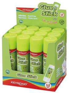 Opakowanie Klej w sztyfcie KEYROAD PVP 36g Display 12 sztuk