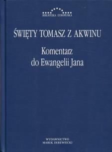 Okładka książki Komentarz do Ewangelii Jana
