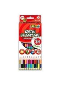 Opakowanie Kredki ołówkowe trójkątne dwustronne Penmate Premium 12szt.24 kolory (TT7598)