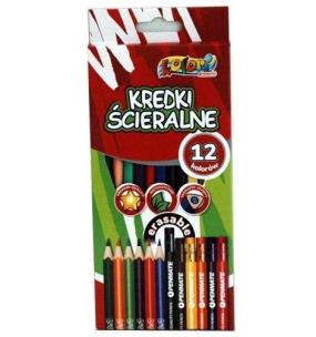 Opakowanie Kredki Premium Kolori ścieralne 12 kolorów PENMATE